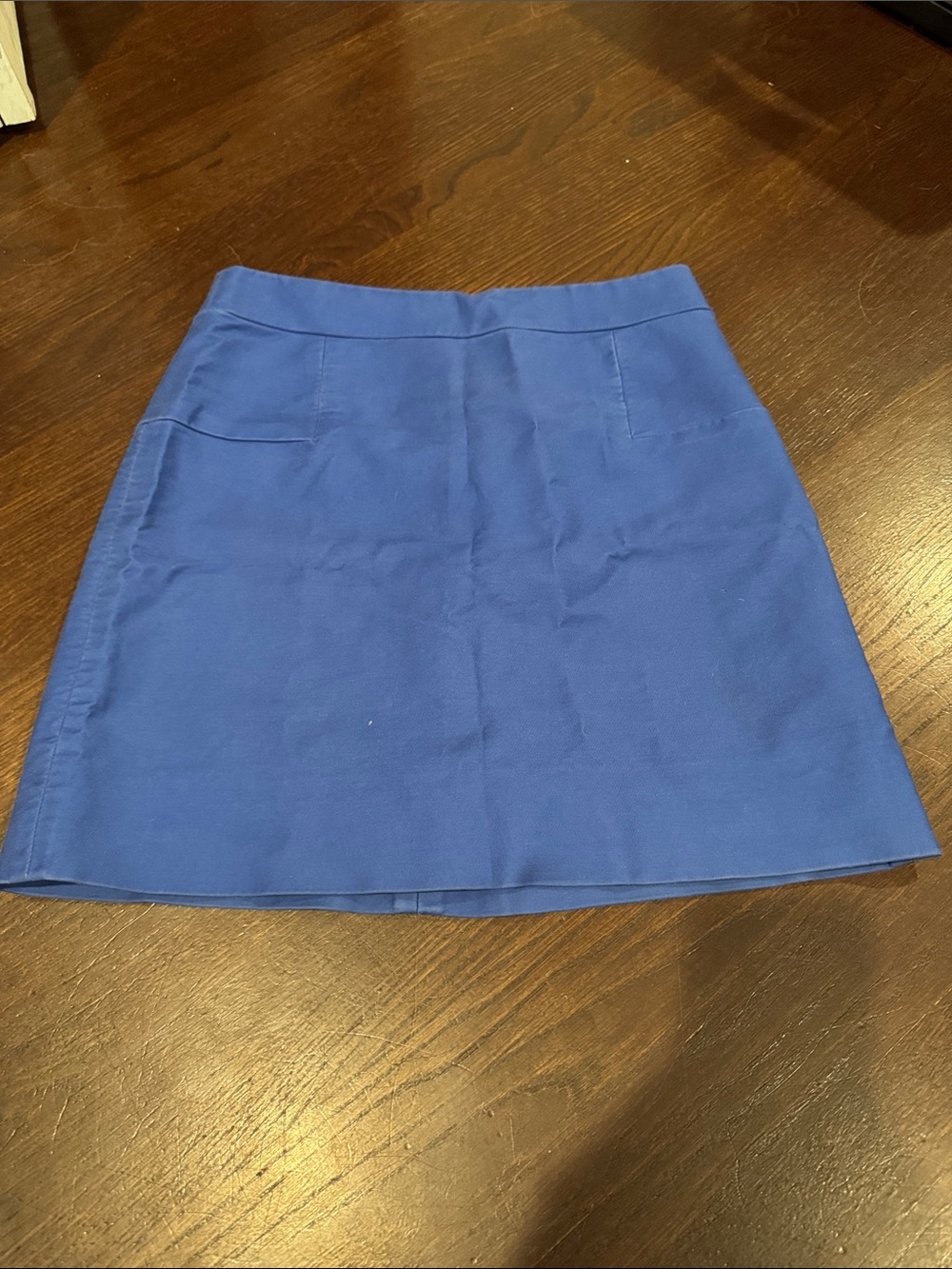 J. Crew Vibrant Blue Mini Skirt